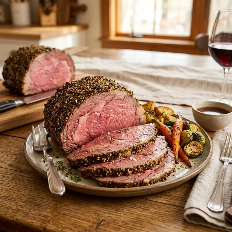 Pepper Crusted Roast Beef