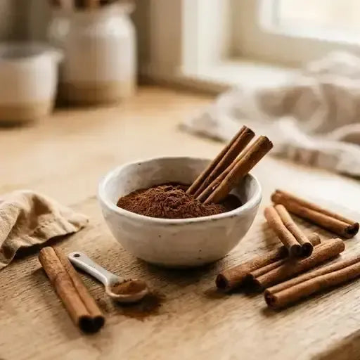 Cinnamon in bowl