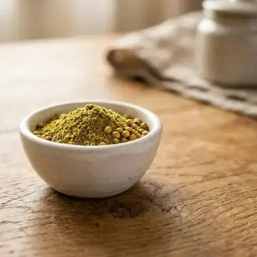 Coriander Powder in bowl