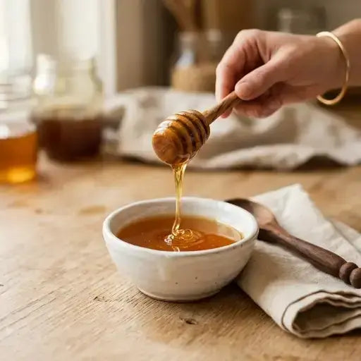 Natural Honey in bowl